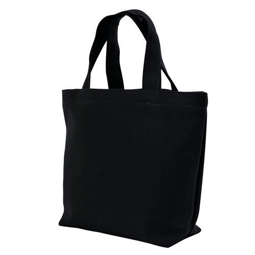 キャンバストート(横型/中)(黒)