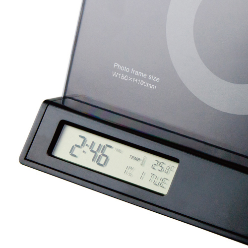 フォトフレームクロック(黒)