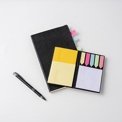 PVCケース入りふせん(白)