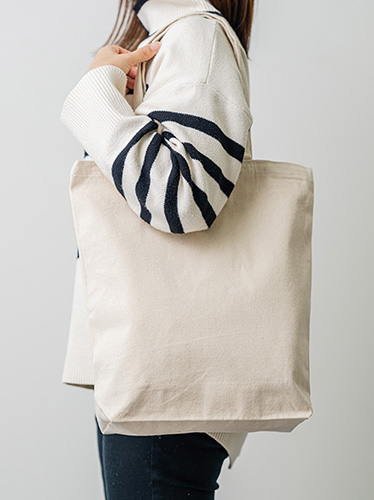 キャンバストート(縦型/大)(ナチュラル)