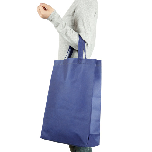 不織布マチ付きイベントバッグ(白)