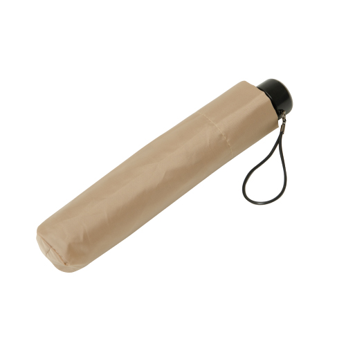 折りたたみ傘(55cm×6本骨耐風仕様)(ベージュ)