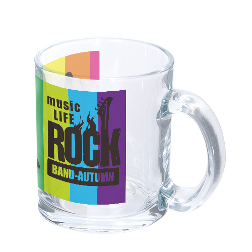 昇華転写対応グラスマグ(300ml)クリア