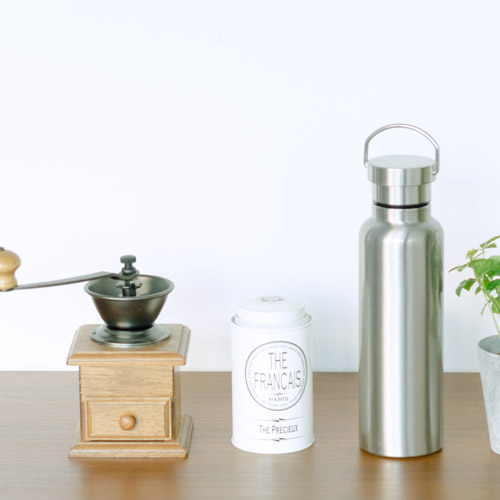 ステンレスダブルウォールボトル(500ml)(黒)