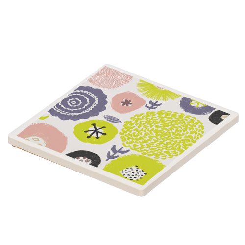 白雲石コースター(角型)(白)