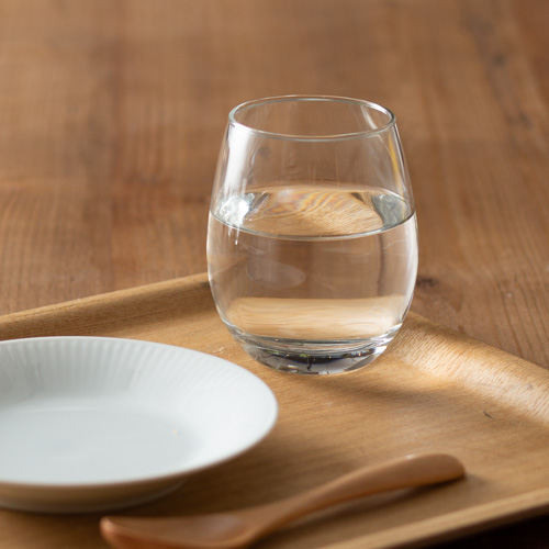 ラウンドグラス(330ml)(クリア)