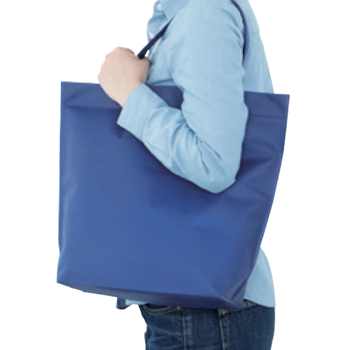 不織布底マチバッグ(船底)(黒)