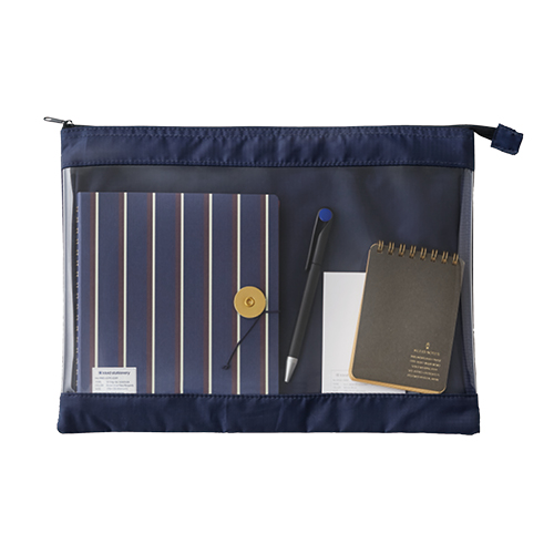 テントクロスクリアポーチ(黒)