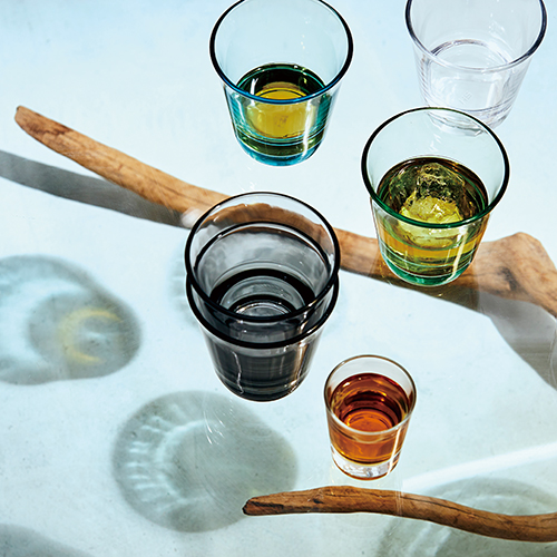 スタッキンググラス(210ml)(シルバーグレー)