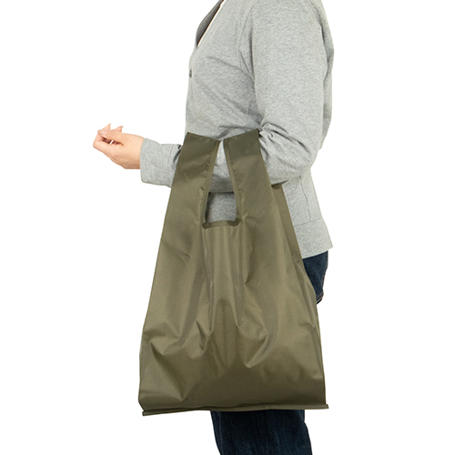 テントクロス折りたたみ抗菌トート(黒)