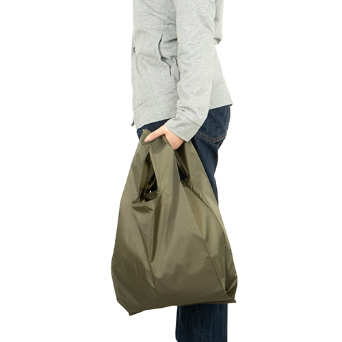 テントクロス折りたたみ抗菌トート(グレー)