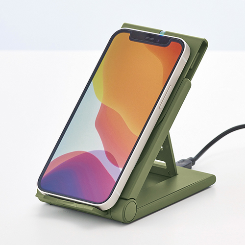 ポケットワイヤレスチャージャー(ネイビー)