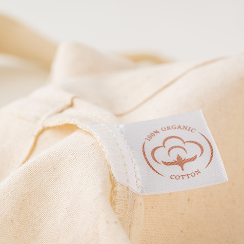 オーガニックコットン巾着S(ナチュラル)