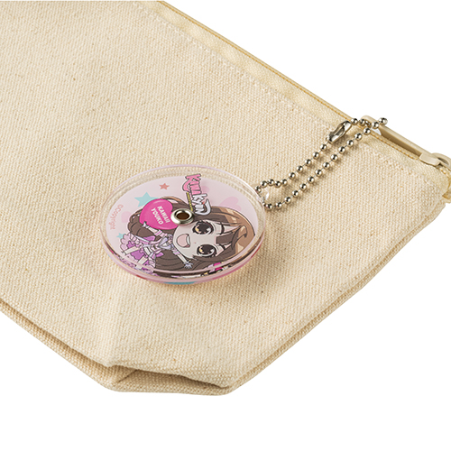 廻るアクリルキーホルダー(丸型)