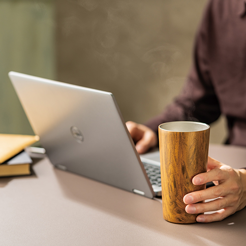 ウッド調ステンレスタンブラー(450ml)