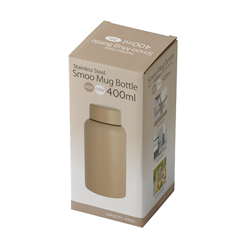 真空断熱ステンレスマグボトル(400ml)(ブラウン)