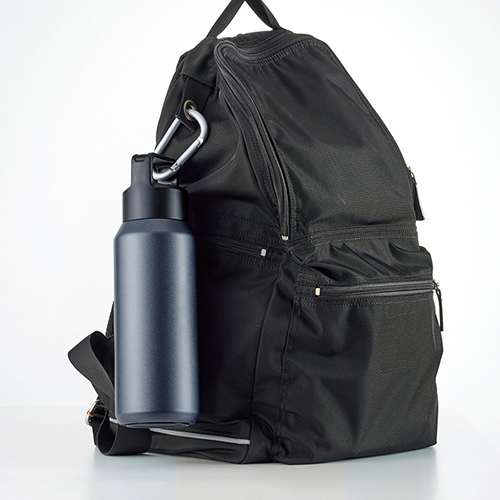 真空ステンレス炭酸ボトル(600ml)(黒)