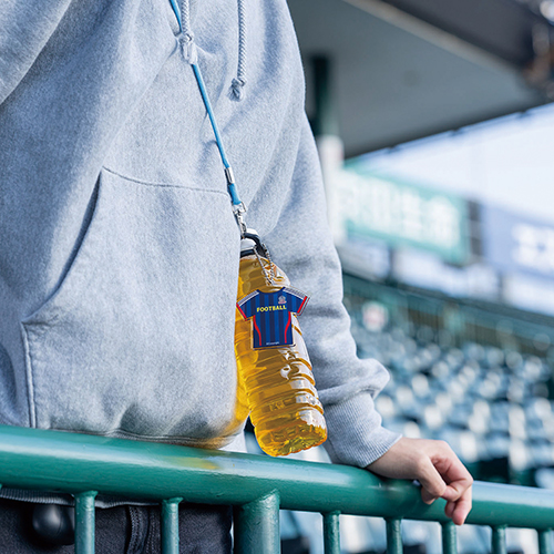 ペットボトルホルダー付きネックストラップ