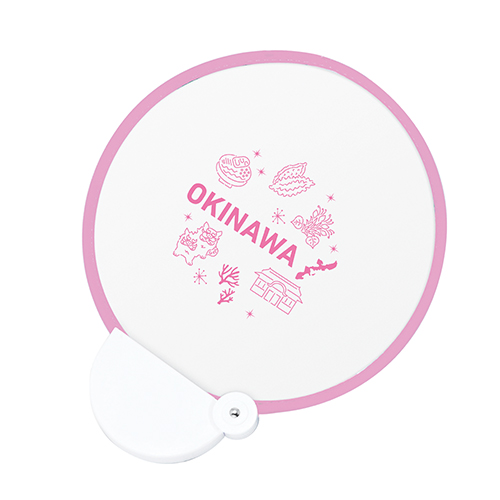 フォールディングファン(在庫品)(ピンク)