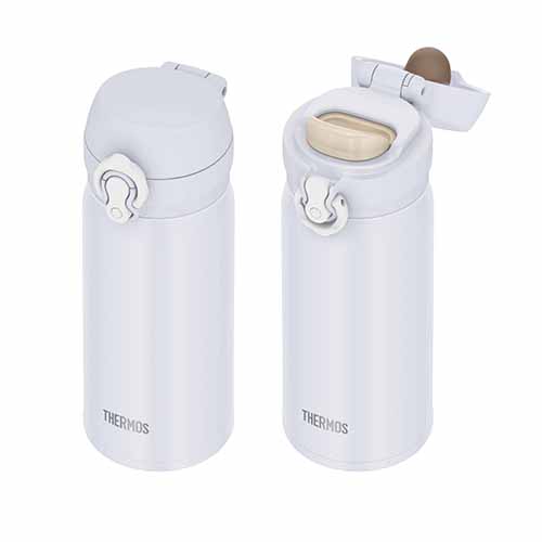 サーモス ワンタッチ真空断熱ケータイマグ(350ml)(スノーホワイト)(JNL-S350)