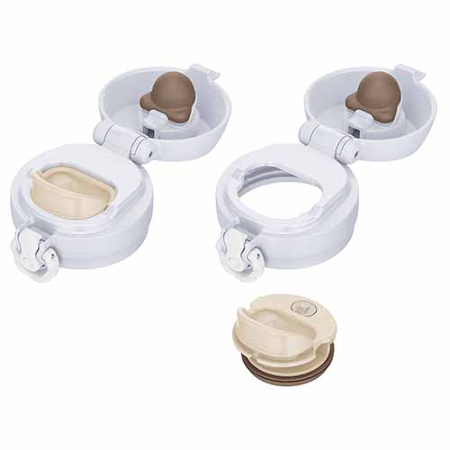 サーモス ワンタッチ真空断熱ケータイマグ(350ml)(スノーホワイト)(JNL-S350)