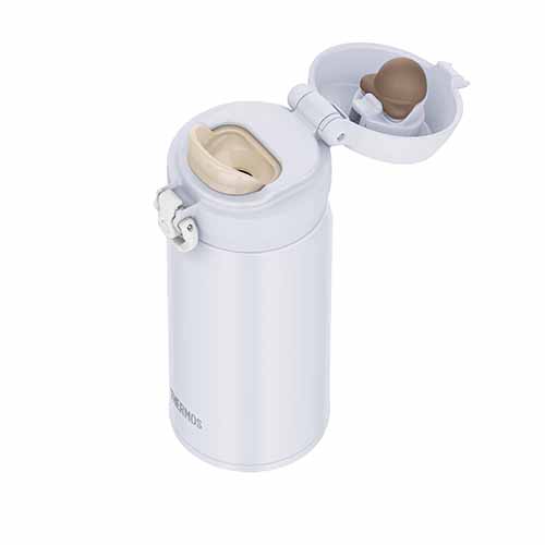 サーモス ワンタッチ真空断熱ケータイマグ(350ml)(スノーホワイト)(JNL-S350)