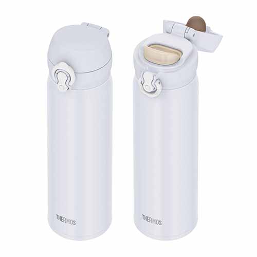 サーモス ワンタッチ真空断熱ケータイマグ(500ml)(スノーホワイト)(JNL-S500)