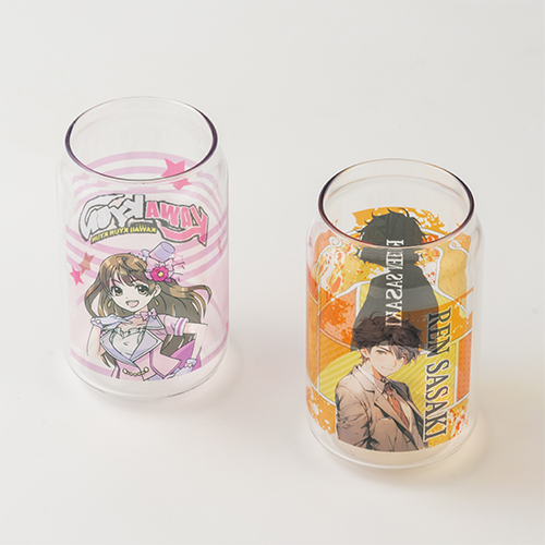 フルカラー印刷対応缶型グラス(330ml)クリア