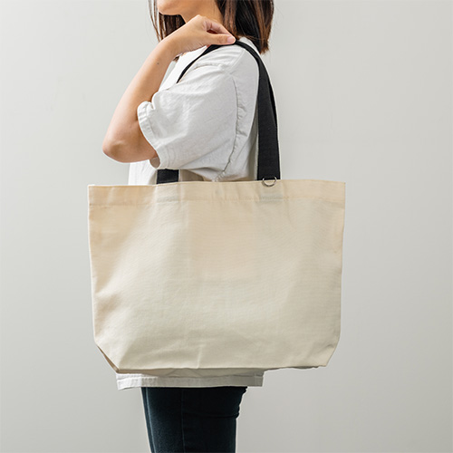 カラフルハンドルトート(黒)