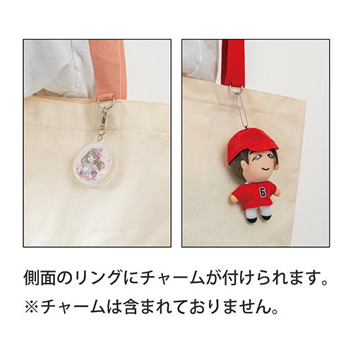 カラフルハンドルトート(黒)