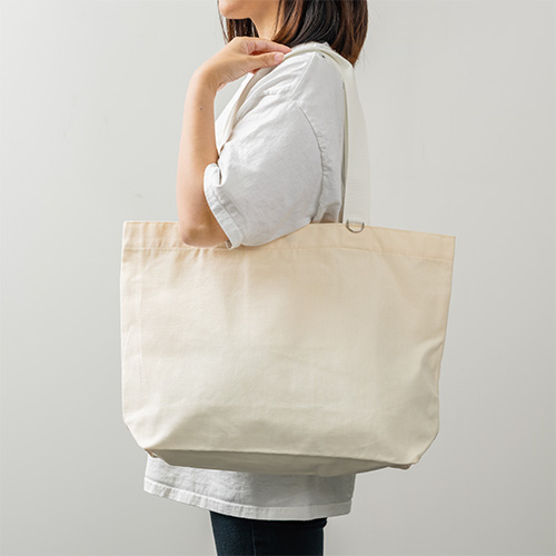 カラフルハンドルトート(白)