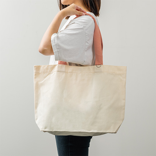 カラフルハンドルトート(ピンク)