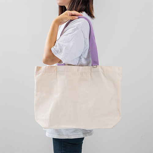 カラフルハンドルトート(パープル)