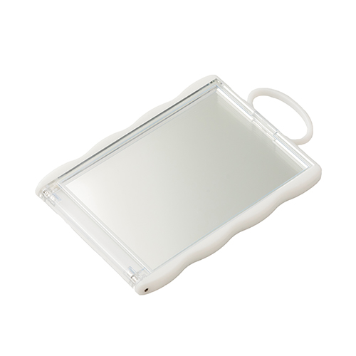 カードホルダーコンパクトミラー(白)