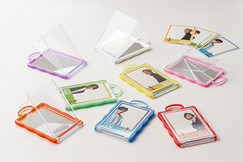 カードホルダーコンパクトミラー(パープル)