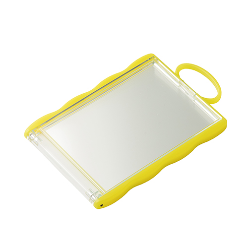 カードホルダーコンパクトミラー(イエロー)