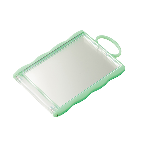 カードホルダーコンパクトミラー(グリーン)