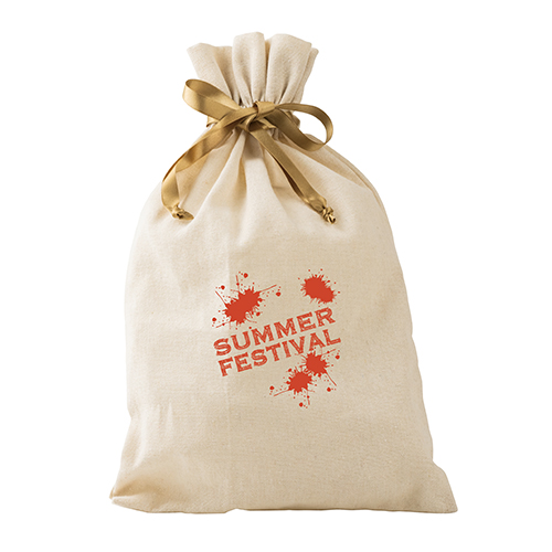 ラッピング巾着L(ナチュラル)※100個〜注文可能