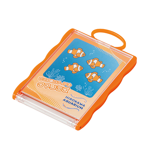 カードホルダーコンパクトミラー(オレンジ)