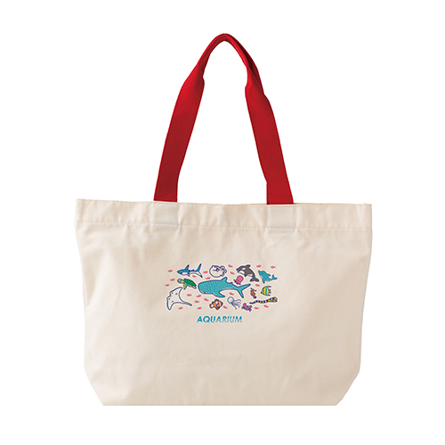 カラフルハンドルトート(レッド)