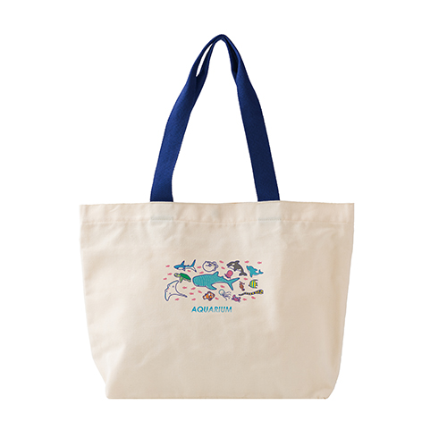 カラフルハンドルトート(ブルー)