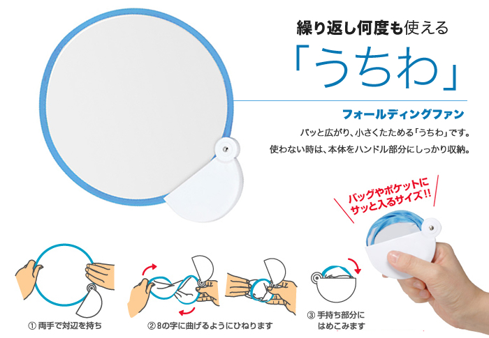 夏の熱中症・脱水症状対策にフォールディングファン