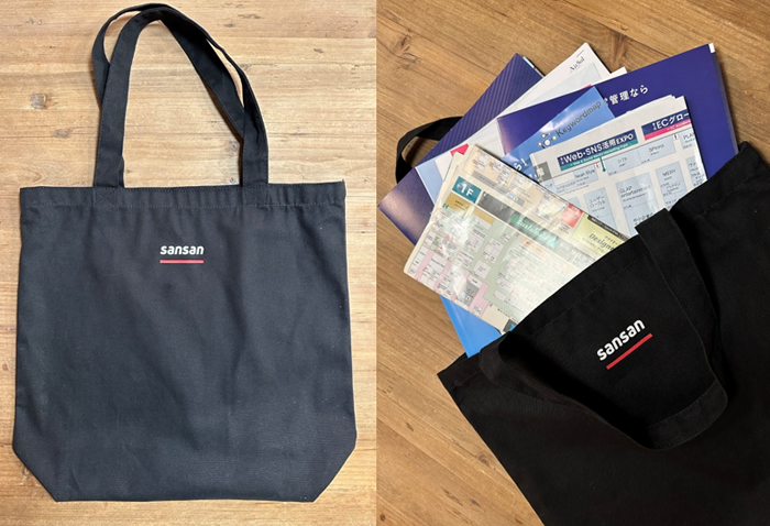 展示会の必需品トートバッグノベルティ