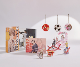 販売品・物販品として使用されるアクリルキーホルダー