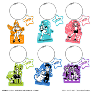 ワイヤーリングを採用しているアクリルキーホルダー