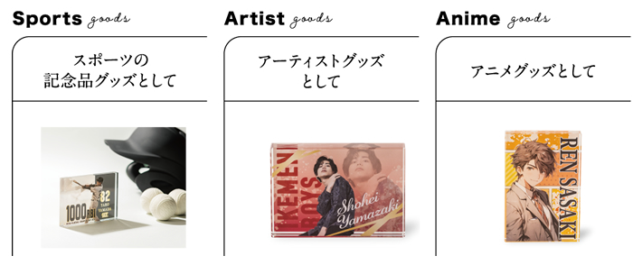 【こんなグッズ制作におすすめ】スポーツグッズ・アニメグッズ・アーティストグッズ